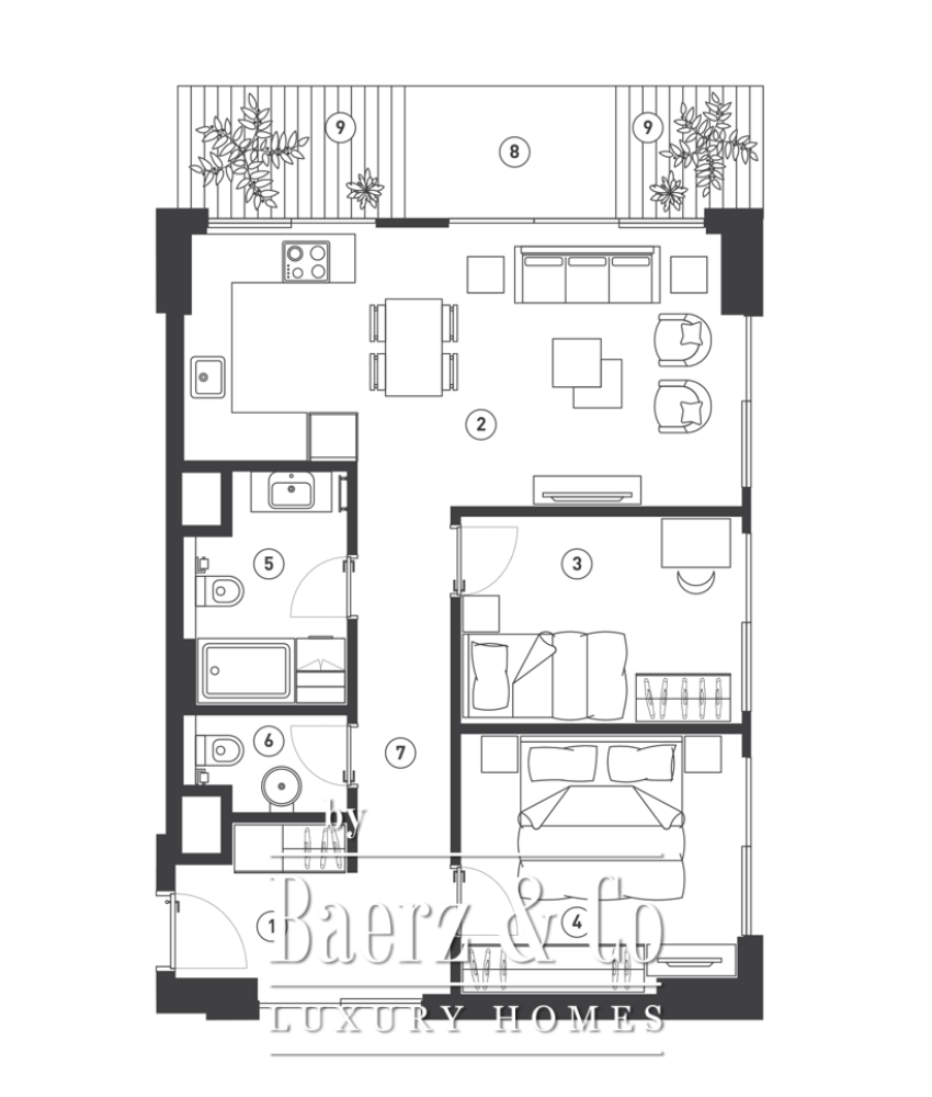 Beachfront Luxurious Apartment close to the Old Town image