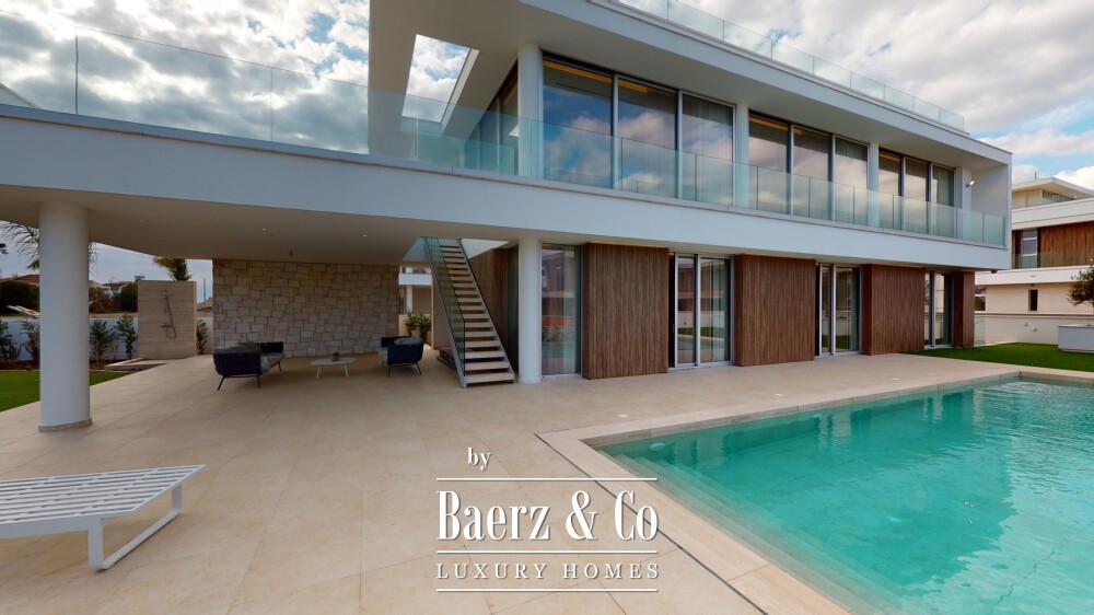 Blue Sky Exclusive Collection – key ready 5 bedroom beachfront villa with infinity pool and lift, Pervolia (villa 4) image
