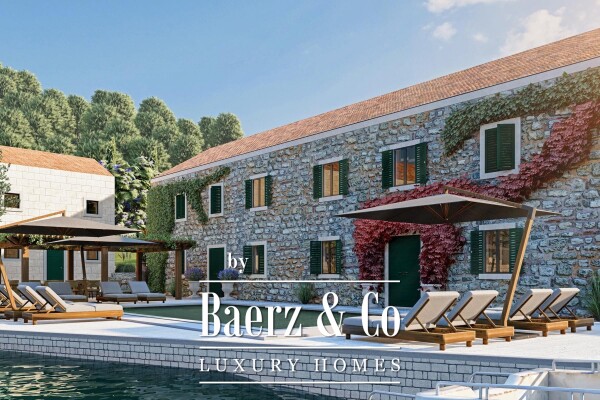 photo 1 Dubrovnik - surroundings, two stone buildings, first row to the sea