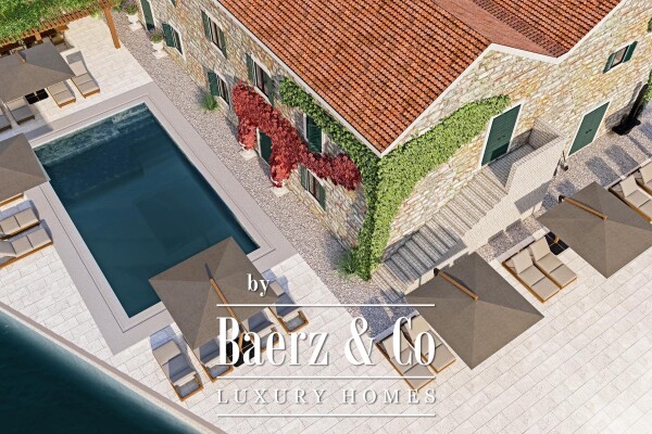 photo 12 Dubrovnik - surroundings, two stone buildings, first row to the sea