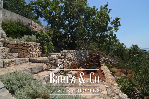 photo 15 Krk, Stara Baška, exclusive villa embedded in a rock NKP 450 m2, panoramic sea view