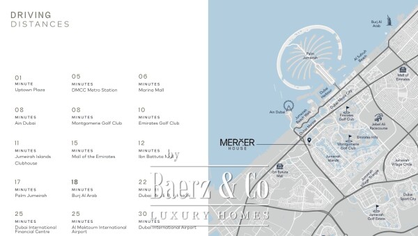 Floor Plan 2 - Luxury 2-Bedroom Apartment Mercer House – Uptown Dubai