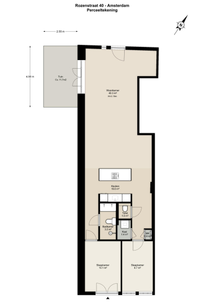 Floor Plan 2 - Rozenstraat 40