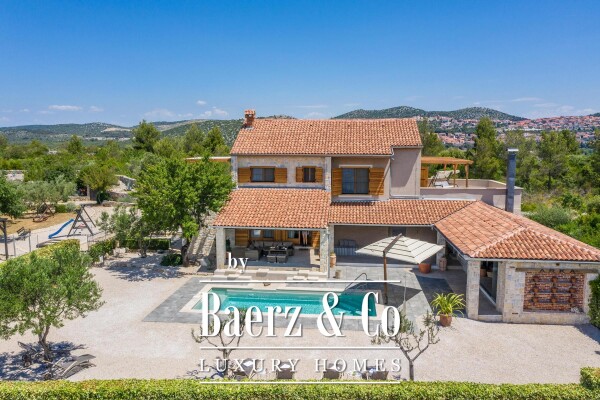 photo 3 Šibenik, Martinska, beautiful stone villa with a swimming pool, garden and playground