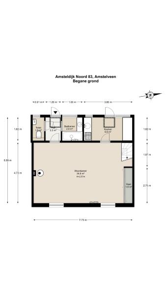 Floor Plan 2 - Amsteldijk Noord 83