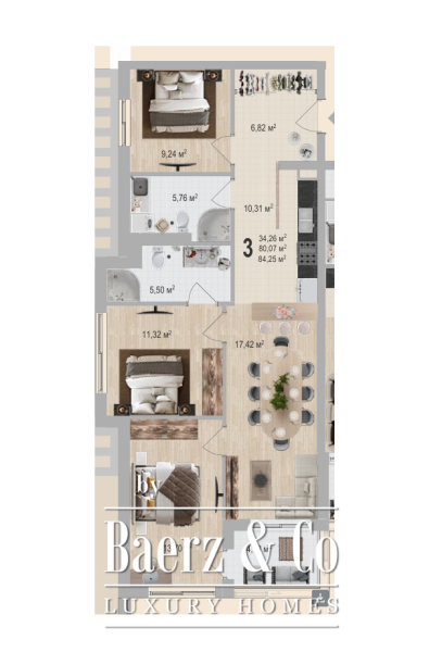 photo 9 Sea View Apartment in Becici in a New Project