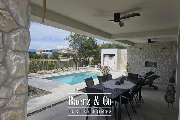 photo 3 Krk, Linardići, luxury villa with swimming pool and sauna, new build, 200 m², 450 m² plot