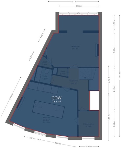 Floor Plan 11 - Alexander Boersstraat 37 H