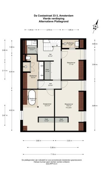 Floor Plan 7 - Da Costastraat 33 3