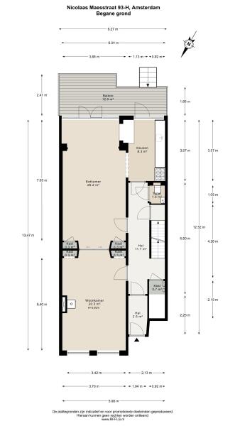 Floor Plan 1 - Nicolaas Maesstraat 93 H