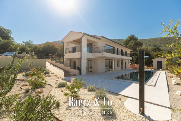 photo 2 Labin, Drenje, modern villa with pool and open sea view